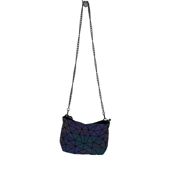 Lovevook Geometric translucent Luminous Iridescent small Crossbody Purse - Picture 2 of 7